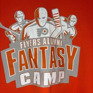 Philadelphia Flyers Alumni Fantasy Camp Hockey Jersey Mens XXL Orange Black NHL